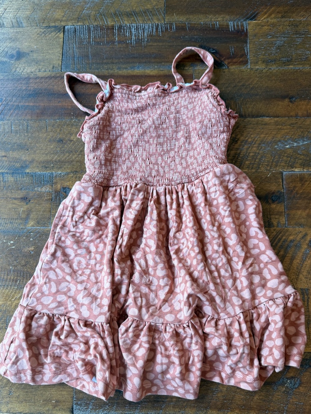 Little Sleepies Dusty Rose Pink Smocked Casual Dress